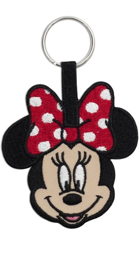 Pletená kľúčenka Minnie Mouse s rozprávkovou tvárou