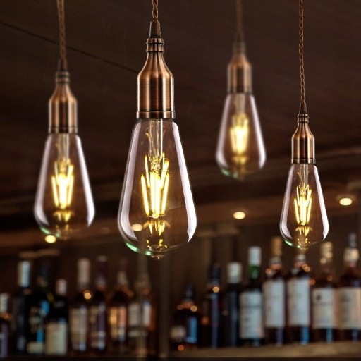 E27 ST64 10W retro teplá LED žiarovka