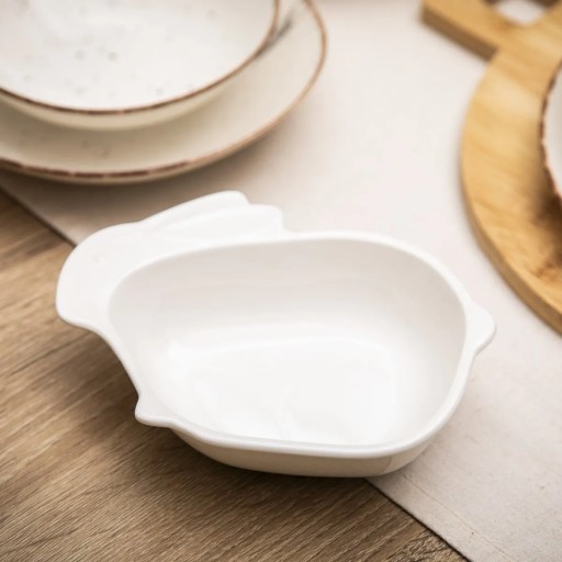 Miska zajačika, miska na šalát, porcelánová dekorácia, Altom Design, 17,5 cm