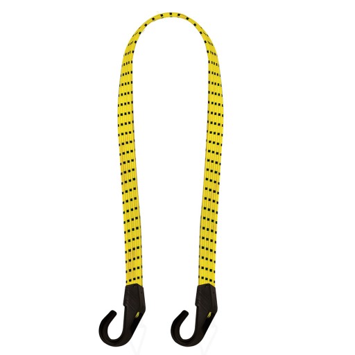 OXFORD ELASTICKÝ PÁS S HÁČKAMI TUV/GS BUNGEE XTRA ŽLTÁ ČIERNA 90CM