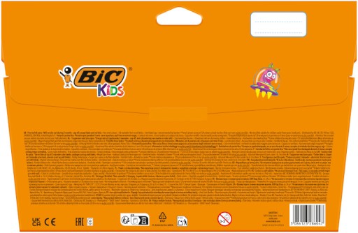 BIC KIDS VISA TRIPS ZNAČKY UMÝVAJÚCE ŠKOLSKÉ ZNAČKY 24 FARIEB