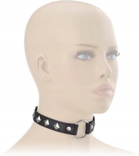 KOŽENÝ SEX CHOKER BDSM EROTICKÝ KRČNÝ GOLIER