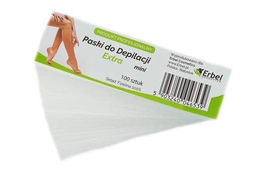 Erbel Mini depilačné pásiky 100 ks.