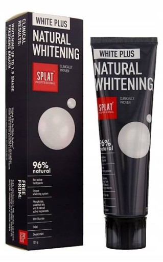 Bio White Plus Natural Whitening Splat bieliaca zubná pasta 125 g