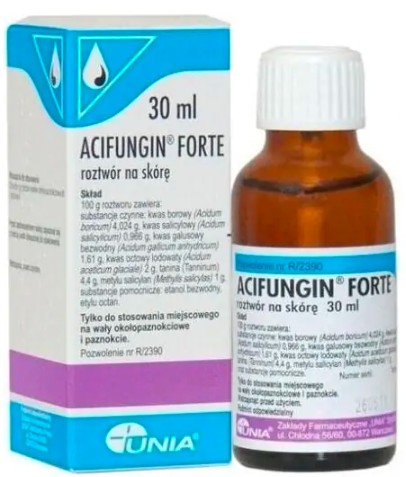 ACIFUNGIN FORTE tekutina na pleseň nechtov 30 ml