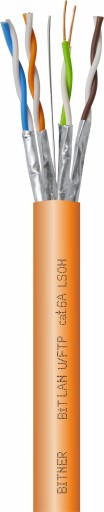 BiTLAN U/FTP krútený pár 4x2x23 AWG kat. 6A LSOH 1m