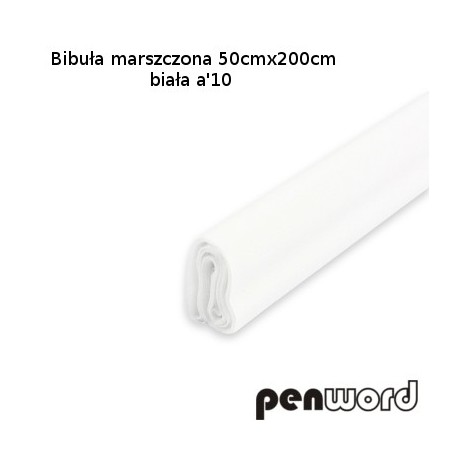 Penword krčený hodvábny papier, biely, 1 ks, krepový papier, škola, škôlka