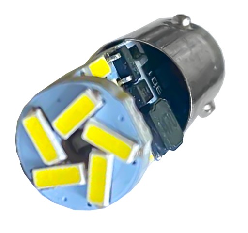 BAY9S H21W LED žiarovka 15 SMD 4014 Canbus jednovláknová studená biela