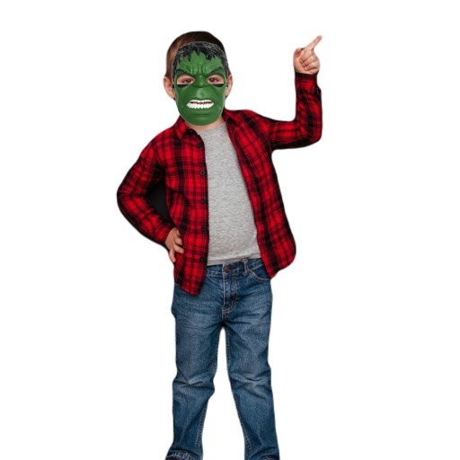 HULKOVÁ MASKA PRE CHLAPCA PRE DETI - SUPERHRDINA AVENGERS NA PLES