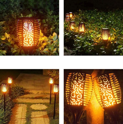 Solárna lampa Baterka s LED efektom Flame Fire Flame Garden Stick