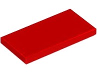 LEGO TILE 87079 TILE 2x4 červená (4g) 4 ks.