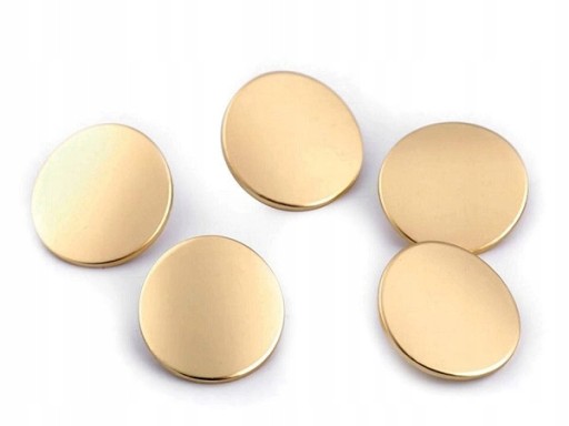 KOVOVÝ gombík, matný kabát, kabátik, 20mm ZLATÝ