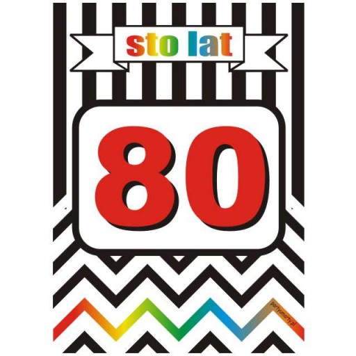 narodeninové etikety k 80. narodeninám ALCOHOL vodka
