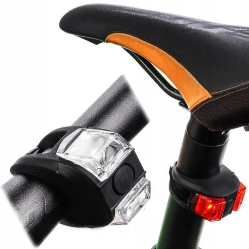 2KS BIKE SVETLÁ LED BICYKLOVÉ SVETLÁ PREDNÉ ZADNÉ 77