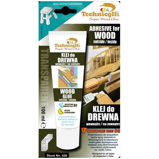 KLASICKÉ LEPIDLO NA DREVO 100 ML TECHNICQLL R-426