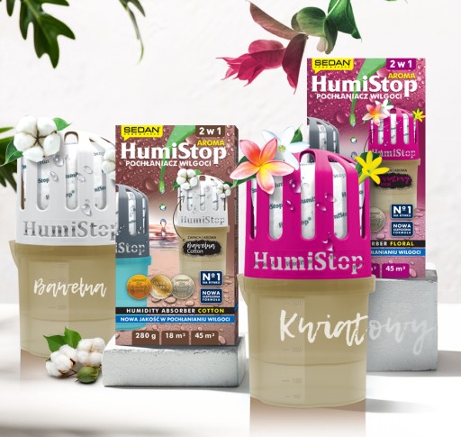 HumiStop AROMA bavlnený absorbér vlhkosti NOVINKA PZH POLISH certifikát