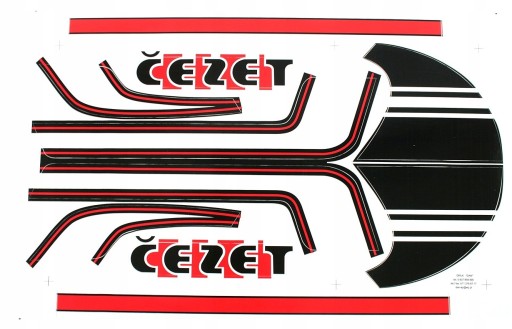 Samolepky samolepky DECALS CZ CEZET 350 samolepiek