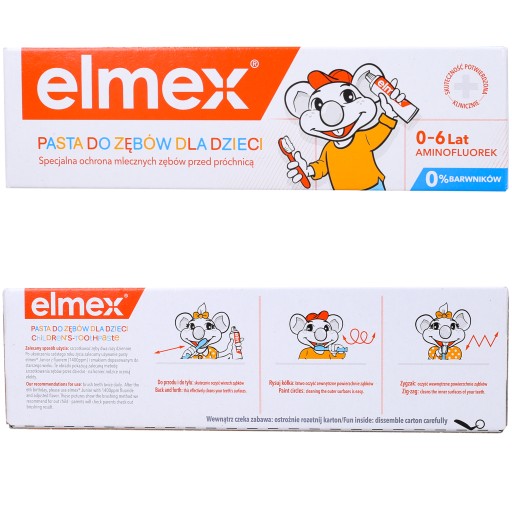 Elmex zubná pasta pre deti 0-6 rokov 50ml proti kazu
