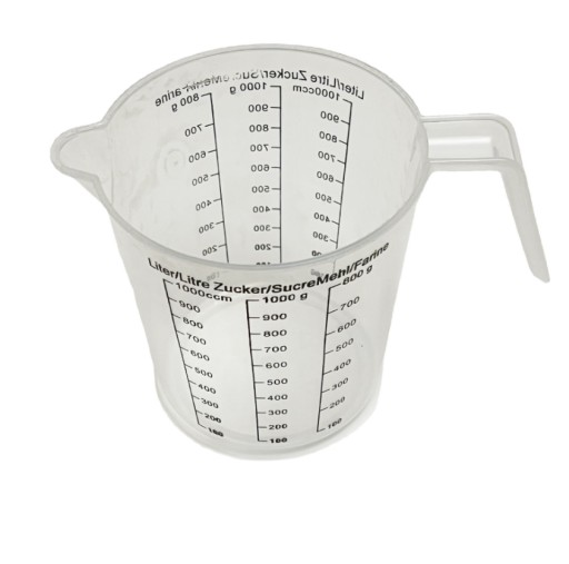 KUCHYNSKÝ ODMERNÝ hrnček S ODBORNÝM džbánom 1,5L