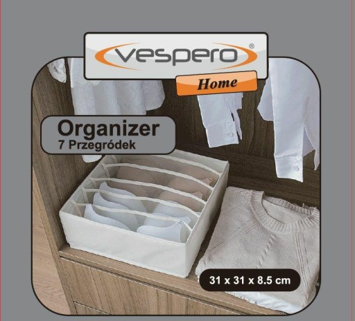 Organizér Vespero pre šedý 7 priehradiek SA2937486..