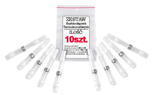 Teplom zmrštiteľná rýchlospojka s cínom 0,25~0,35 mm²