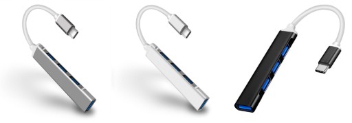 NÁBOJOVÝ ADAPTÉR PORTOVÝ ROZDELIČ USB A na C 3.0 4v1