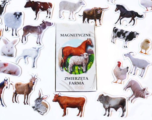 Spoznávam magnetky na chladničku FARMA ZVIERATÁ