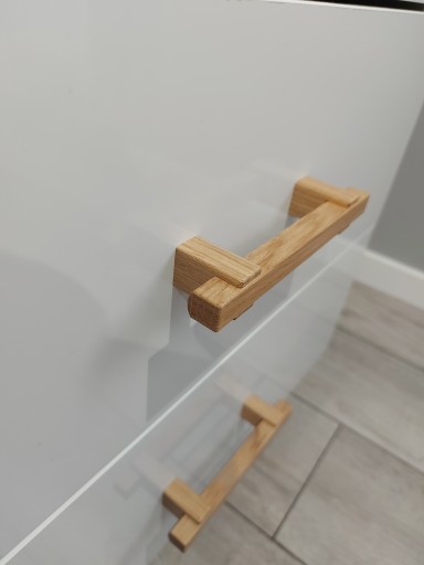 Nábytkové madlo zábradlia v tvare U, dĺžka 146mm, šírka 96mm