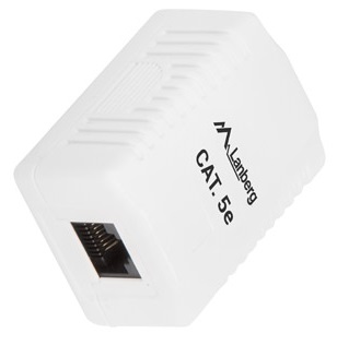 Lanberg nástenná zásuvka 1x RJ-45 Kat. 5e UTP