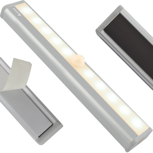 LED páskové svietidlo pod skrinku, samolepiace alebo magnetické, senzorové