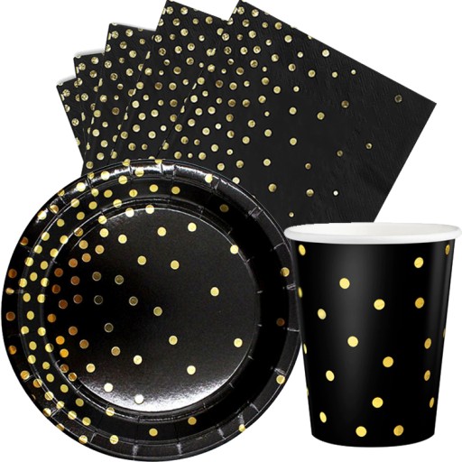 Priehľadné balóny s konfetami GOLD BLACK narodeniny 1-99 narodeniny 12 ks
