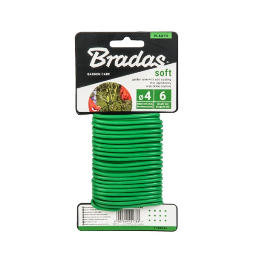 BRADAS SOFT potiahnutý záhradnícky drôt / 5 mm x 4 m