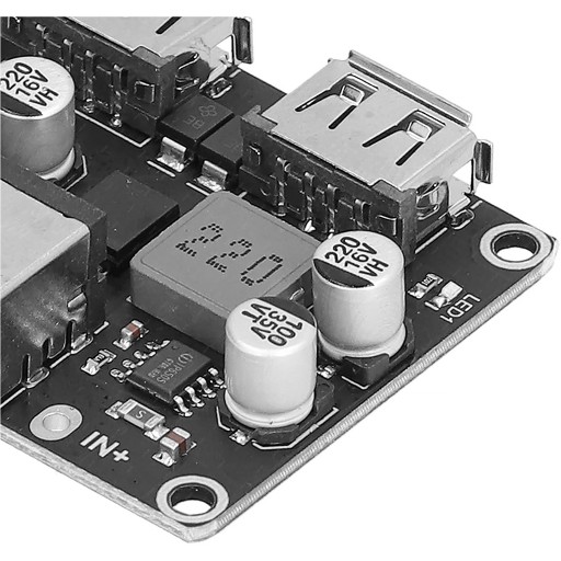 MODUL MENIČ NAPÄTIA MINI USB NABÍJAČKA Q2.0/QC3.0 DOSKA XFW-KC42-2
