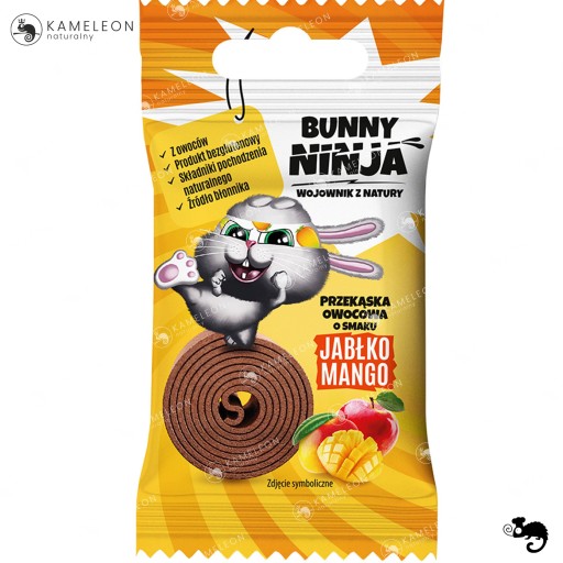 Ovocný snack jablko-malina-čierny pór. KRÁLIČEK