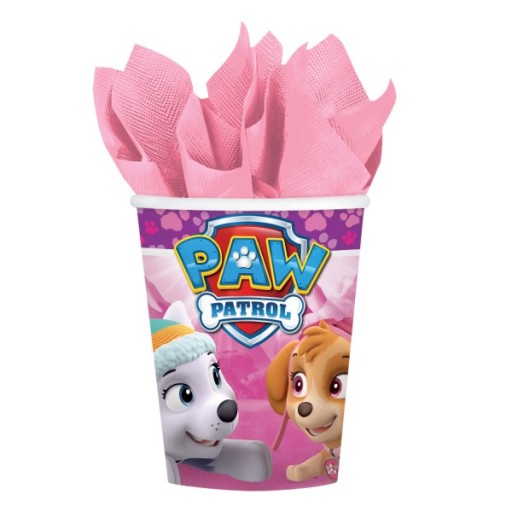 Poháre Paw Patrol Skye Pink 250 ml, 8 ks.