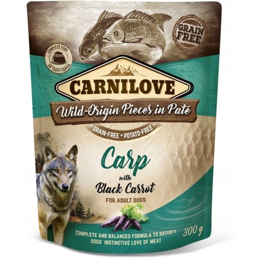 CARNILOVE DOG POUCH CARP&BLACK CARROT (kapor a mrkva) 300g