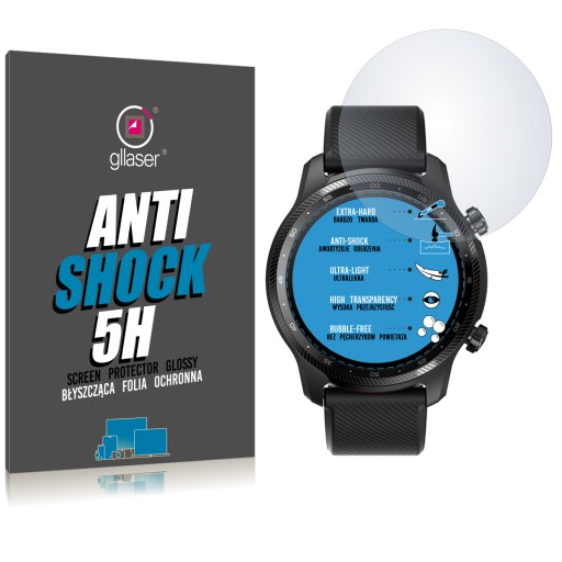 Ochranná fólia Glaser Anti-Shock 5H pre Mobvoi TicWatch Pro 5 / nepraskne