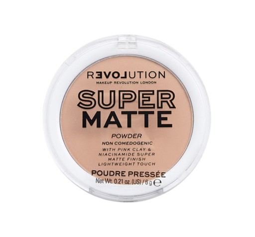 Makeup Revolution Super Matte Pressed Powder zmatňujúci púder - Béžový 6g