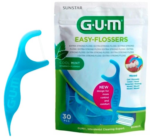 Zubná niť Gum Easy Flossers 30 kusov