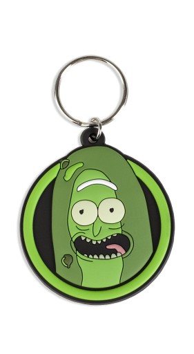 Rick and Morty Pickle Rick gumená kľúčenka