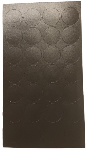 Samolepiaca čiapočka 20mm ANTRACIT 831