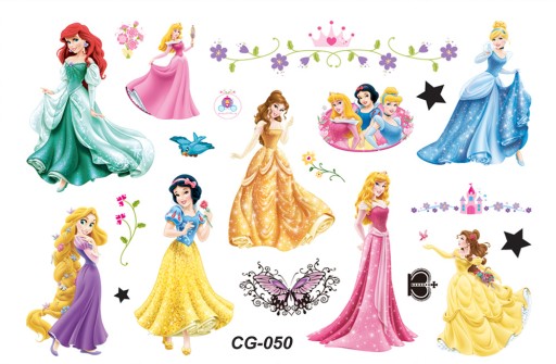 Umývateľné tetovanie pre deti PRINCESSES CG050