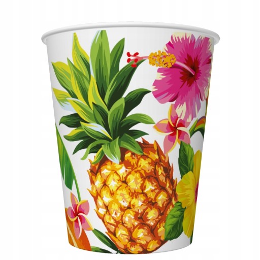 SÚPRAVA hrnčekov a papierových tanierov ALOHA FRUITS 1