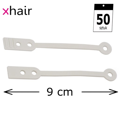 Gumičky na trvalé valčeky FLAT LONG silné 50 ks/bal XHAIR
