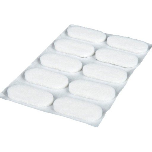 Plstené podložky pod nábytok, plsť 20x44