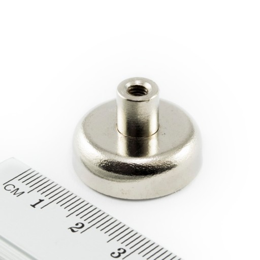 MAGNETICKÝ NEODYMOVÝ DRŽIAK E25 S HÁČKOM 1 KS