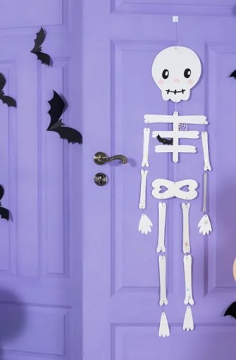 PAPIEROVÁ DEKORÁCIA ČIERNY NETOP ČIERNY NA HALLOWEENSKÉ NARODENINY 6 KS