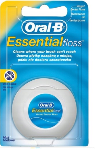 ORAL-B Essential Floss BEZVOSKOVANÁ ZUBNÁ NITE mätová 50m