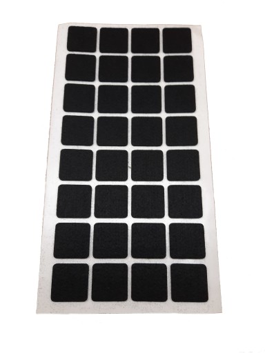 PLSTENÉ PODLOŽKY NA NÁBYTOK, ČIERNA STOLIČKA 25X25
