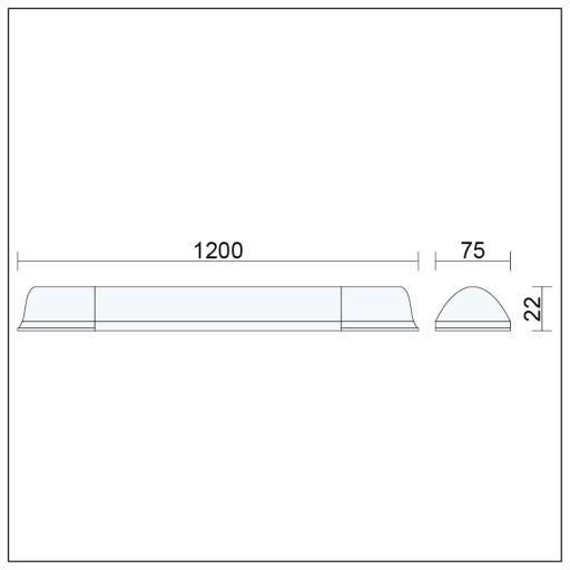 LED PANELOVÁ LED LAMPA DO DIELNEJ GARÁŽE 120CM 36W